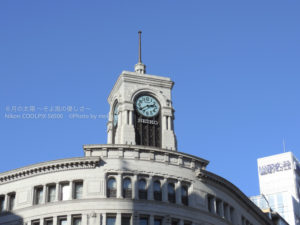 ［6］何気ない休日のいつもの銀座の道