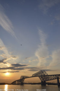 ［6］１月の夕日