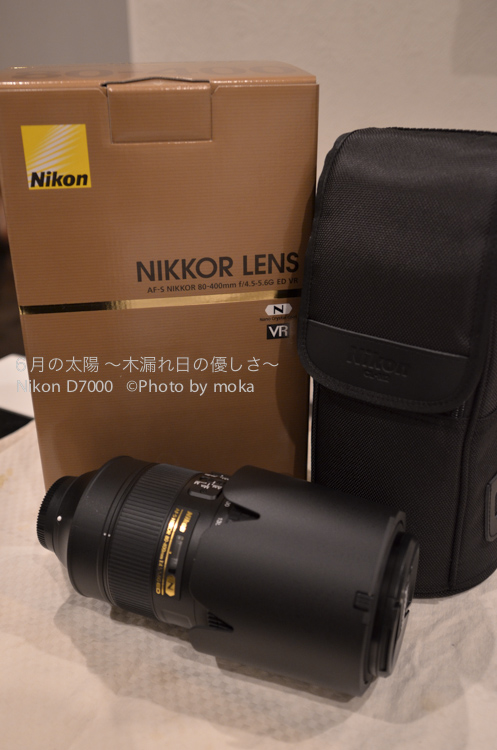 ［6］AF-S NIKKOR 80-400mm f/4.5-5.6G ED VR　新レンズ投入