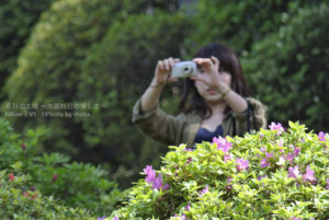 ［6］根津神社で・・撮る人を撮る