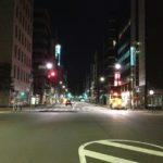 ［6］夜の神田、大手町の道路の真ん中で！