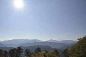 ［6］高尾山から望む霊峰富士山