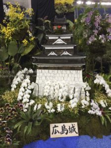 ［6］思考を凝らしたランの花のディスプレイ