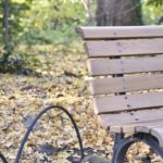 ［6］冬の公園のベンチ