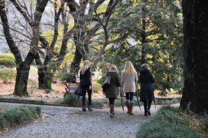 ［6］紅葉の公園をカッコよく歩く