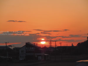 ［6］冬の夕暮れ時