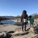 [6]長瀞で川を眺めて