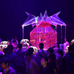 ［６］赤や青に色を変える、アートアクアリウムの神秘の世界