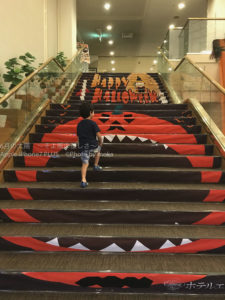 ［６］ハロウィンを目前に、カボチャと記念撮影