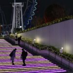 ［６］東京ドームシティの光の階段