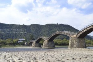 ［６］錦帯橋と岩国城を撮る。