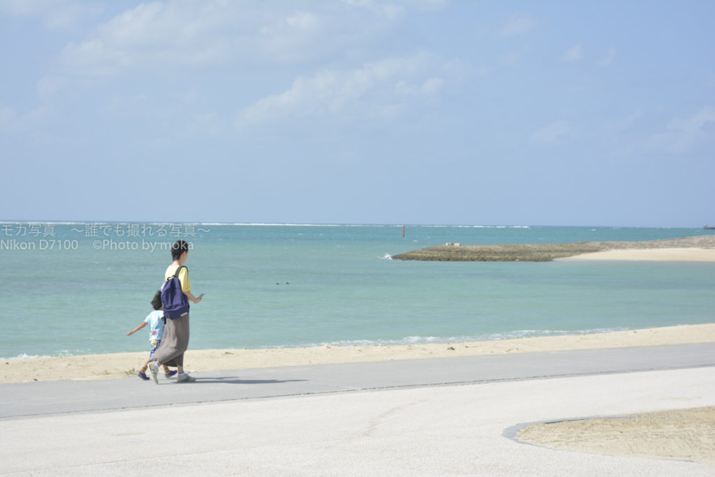 ［６］沖縄の空と海がある風景