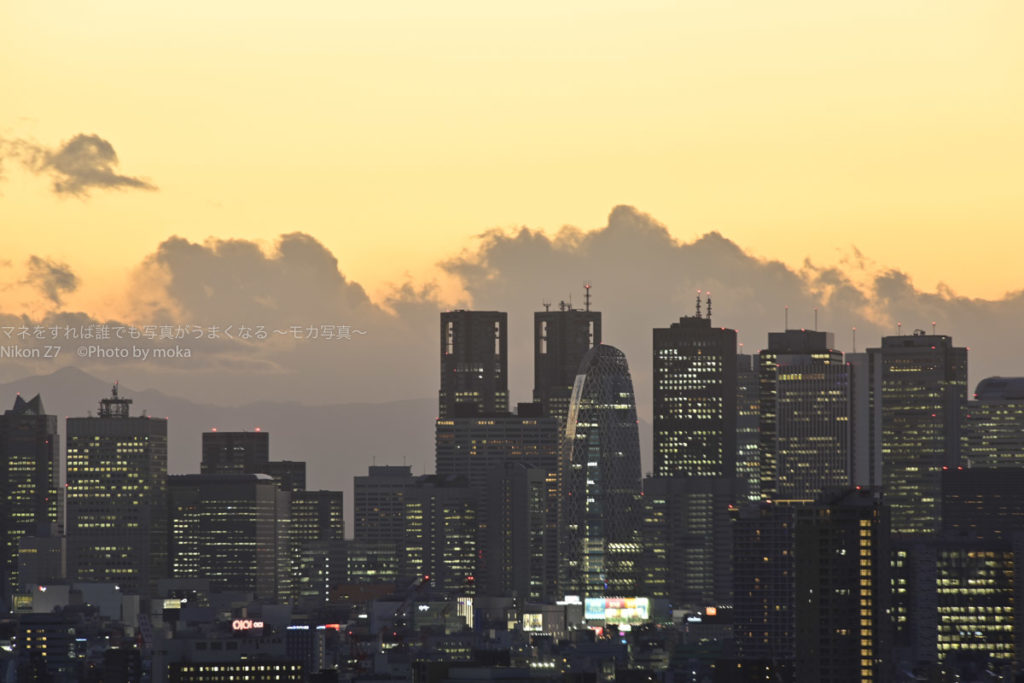 ［６］地上２５階から見る富士山は・・姿を現さず。。