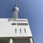 ［６］スカイツリーと梅の花と桜の花