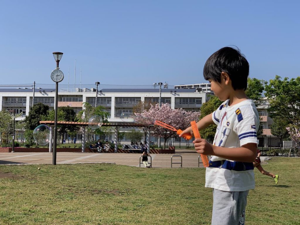 ［６］iPhoneで撮る、シャボン玉遊び！！