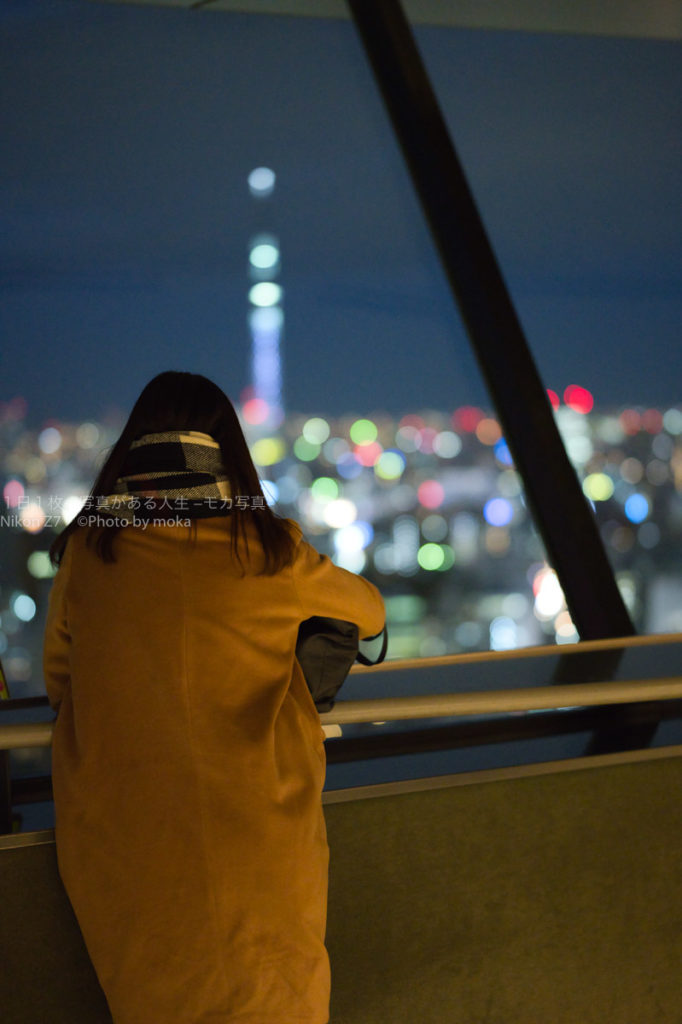 【ポートレート】宝石箱のような夜景を見つめて・・