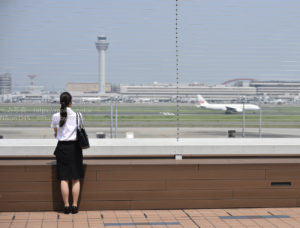 飛行機を見ていると、どこかに出掛けたくなります