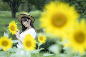 【ポートレート撮影】ヒマワリ畑で「みーつけた！！」