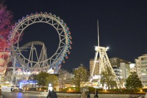 【スナップ撮影】夜の東京ドームシティを歩いたら・・寒かった。。
