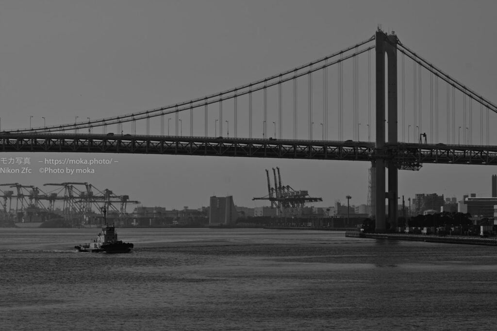 【スナップ撮影】海を眺めながらモノクロスナップ撮影