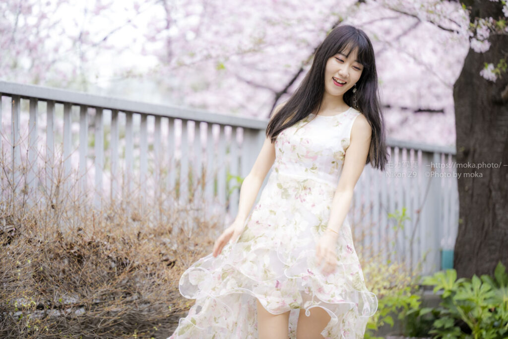 【ポートレート撮影】桜舞い散る季節