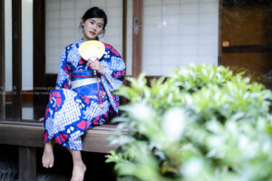 【ポートレート撮影】古民家の縁側で浴衣を着て・・