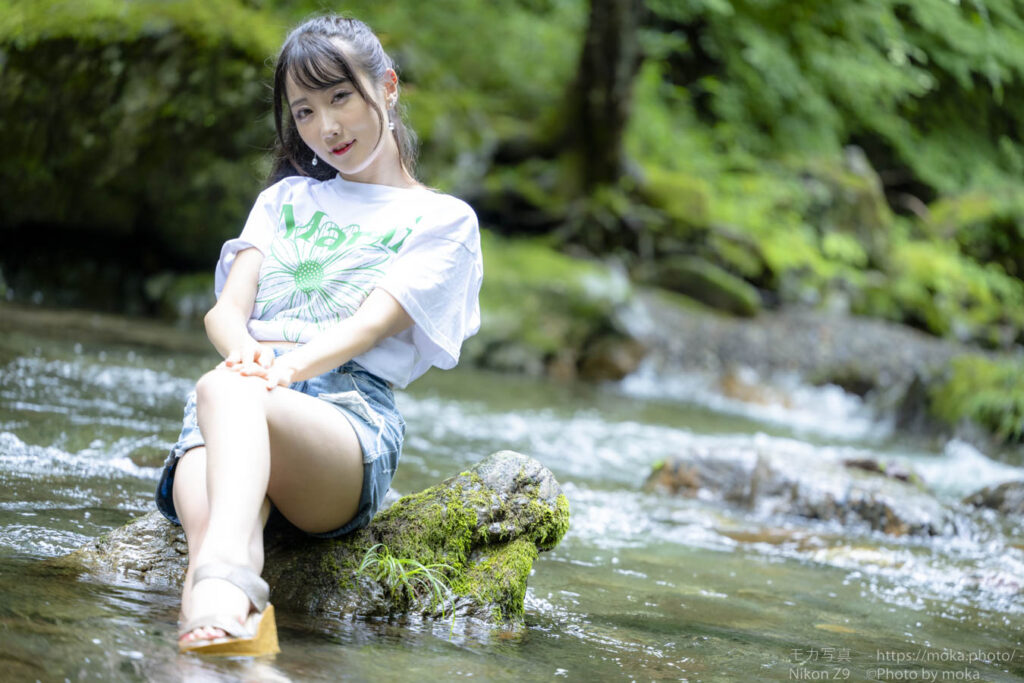 【ポートレート撮影】川辺の時間をゆっくりと過ごそう