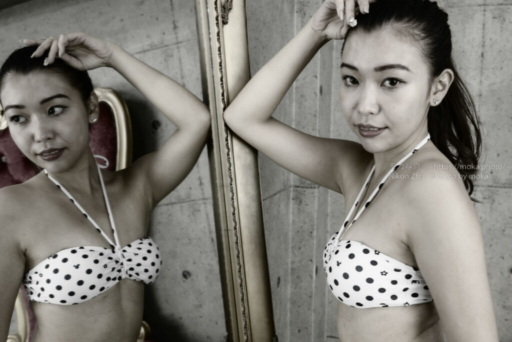 【ポートレート撮影】鏡を使ってカッコよく！？