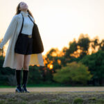 【ポートレート撮影】夕日をバックにモデル撮影