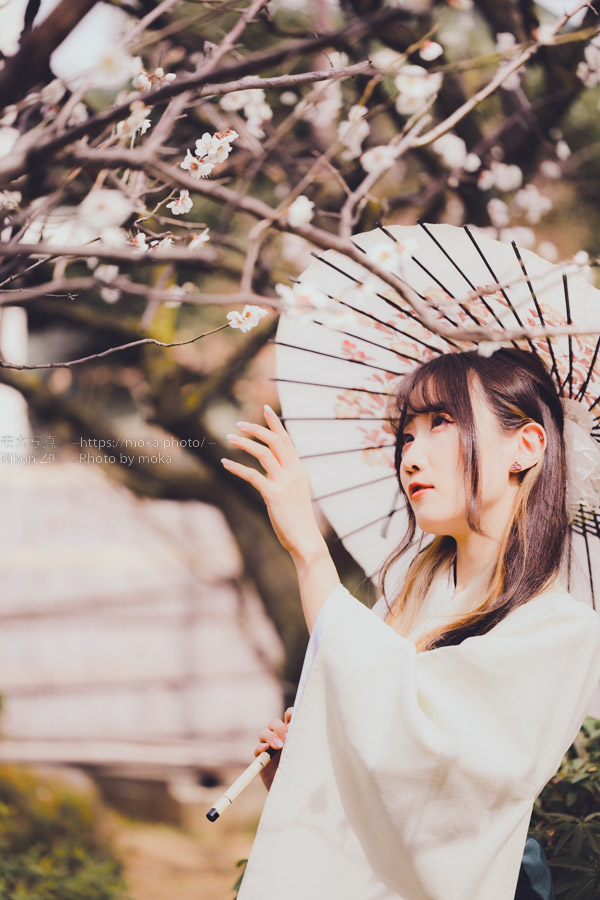 【ポートレート撮影】梅の咲く季節に袴を着て・・