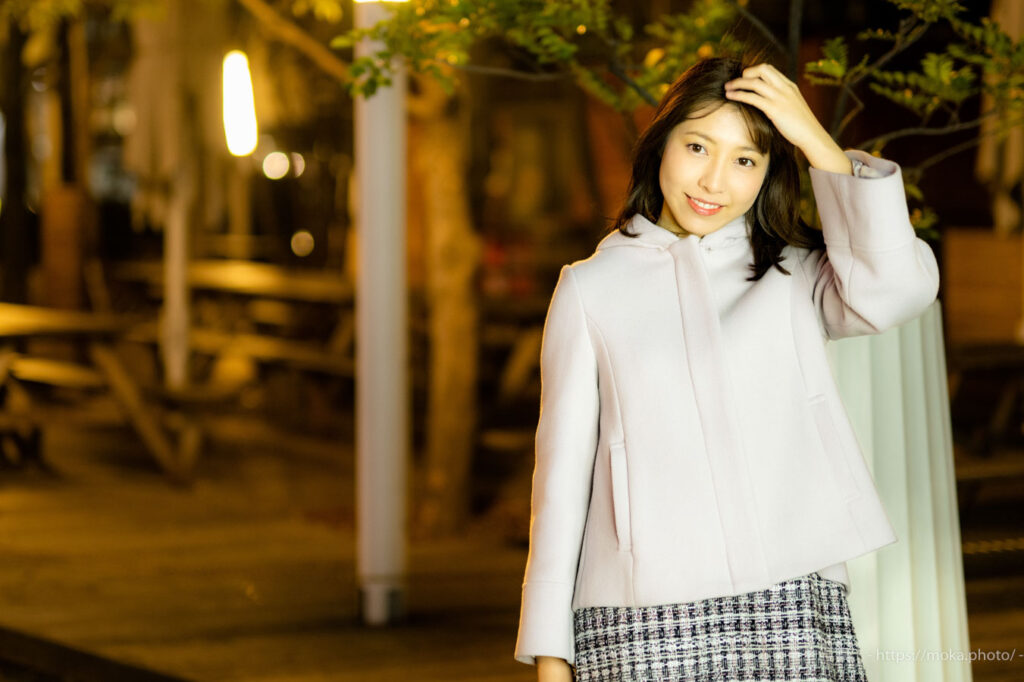 【ポートレート撮影】夜のポートレート撮影を満喫！！