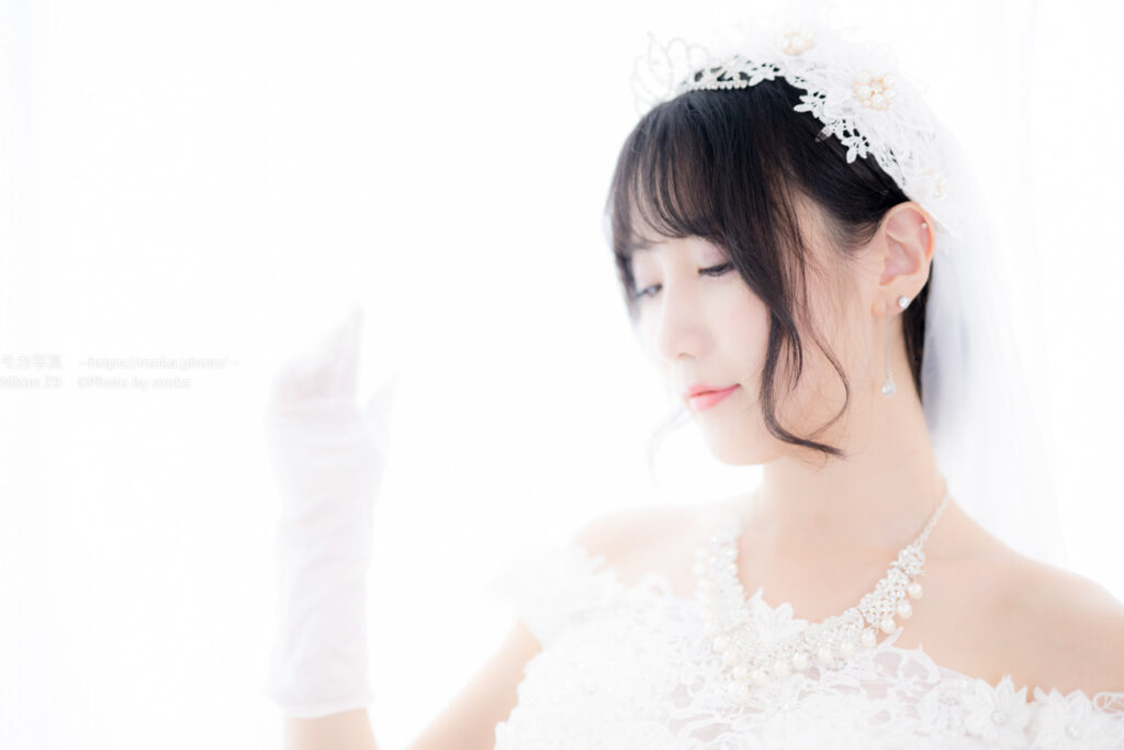 【ポートレート撮影】ウェディングドレスで撮影しよう！