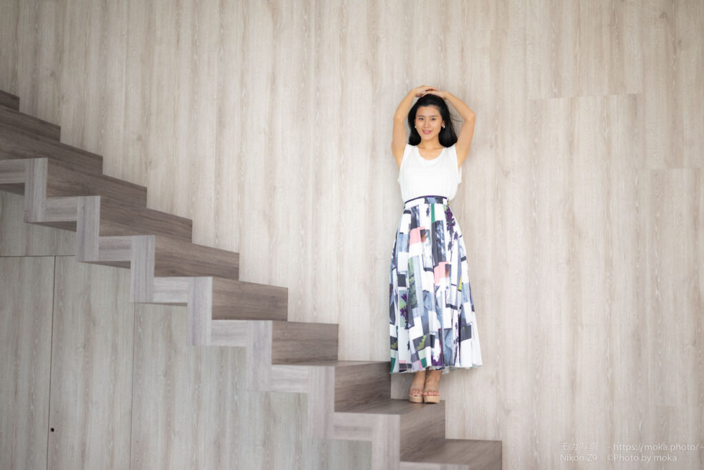 【ポートレート撮影】普通の階段が撮影スポットに！？