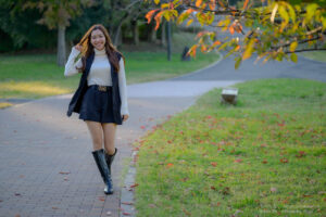 【ポートレート撮影】色づきはじめた樹々を楽しもう・・