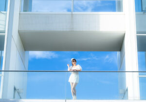 【ポートレート撮影】雨上がりの空は、綺麗な秋空!