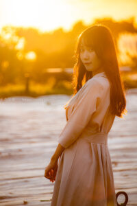 【ポートレート撮影】黄金色に輝く時間に・・