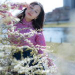 【ポートレート撮影】真っ白な花に囲まれて