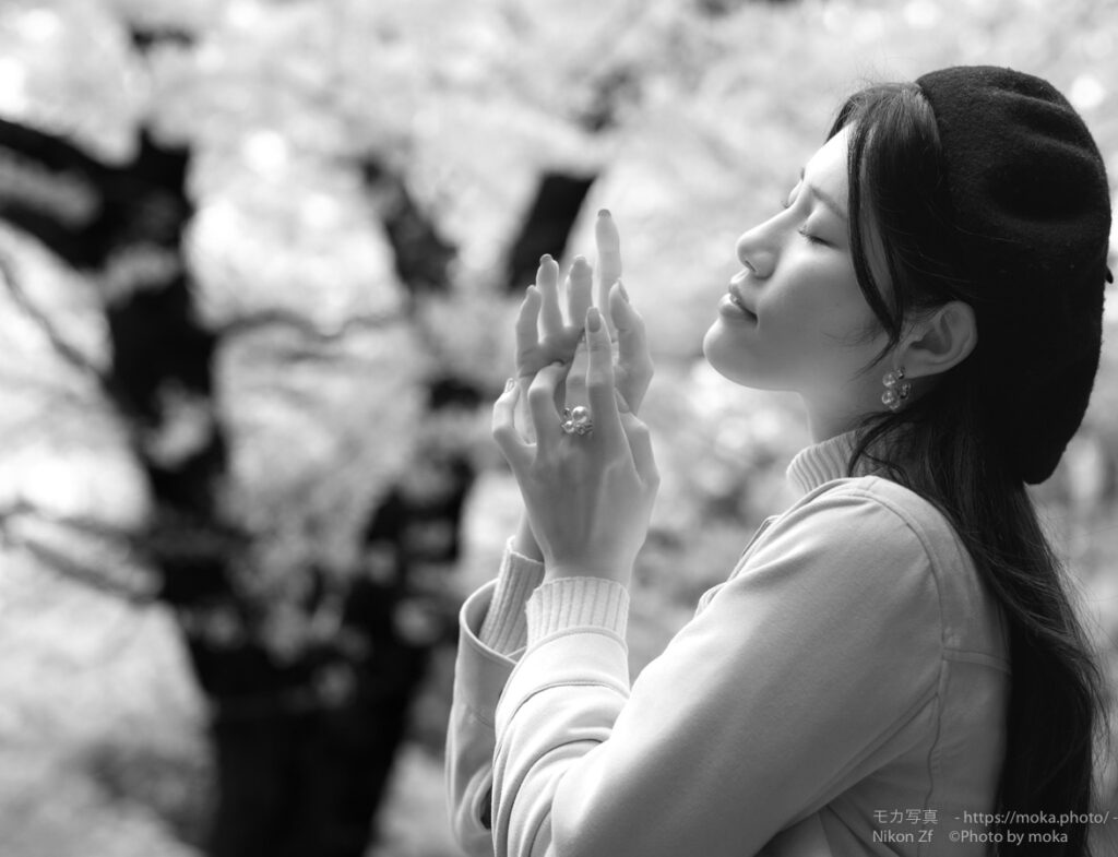 【ポートレート撮影】今年の桜を、モノクロで回想！！