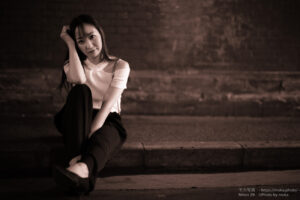 【ポートレート撮影】トンネルの中でカッコよく撮る