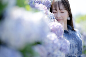 【ポートレート撮影】紫陽花に囲まれてみて・・