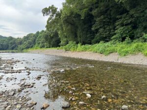 【ロケハン】川の水は冷たくて気持ちいい!