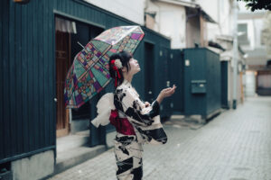 【ポートレート撮影】雨と浴衣と少しのノスタルジア