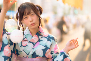 夏、夕暮れ、浴衣の魔法。